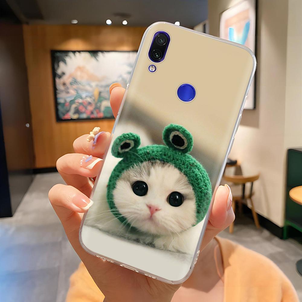 Soft Case For Xiaomi Redmi Note 7 Cover Flowers Soft TPU Silicone Phone Cases on Redmi Note7 Pro Protective Back Cover Fundas