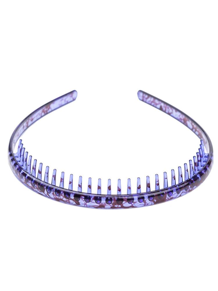 Nova Moda Elásticos Impermeáveis Faixas de Cabelo Aro de Cabelo Dentado para Adultos Grande Lavar o Rosto Larga Faixa de Cabelo de Plástico Inquebrável