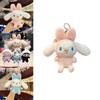 Cute Kuromi Cinnamonroll Rabbit Plush Toy Pendant Keychain Backpack Ornament Gift