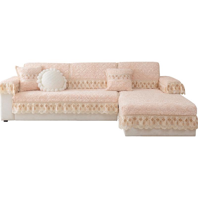 Plush Sofa Cushion Winter Simple Modern Non-Slip Cushion Backrest Towel Winter Thickened Sofa Cover Slipcover Universal