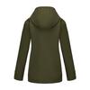 Women’s Trenches Hooded Windbreakers Long Sleeves Fleece Coats Water-resistant Zipper Jackets Autumn Winter Outer Wear