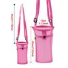 Water Bottle Carrier Trendy Water Bottle Sleeve for Trekking Camping Outdoor Black