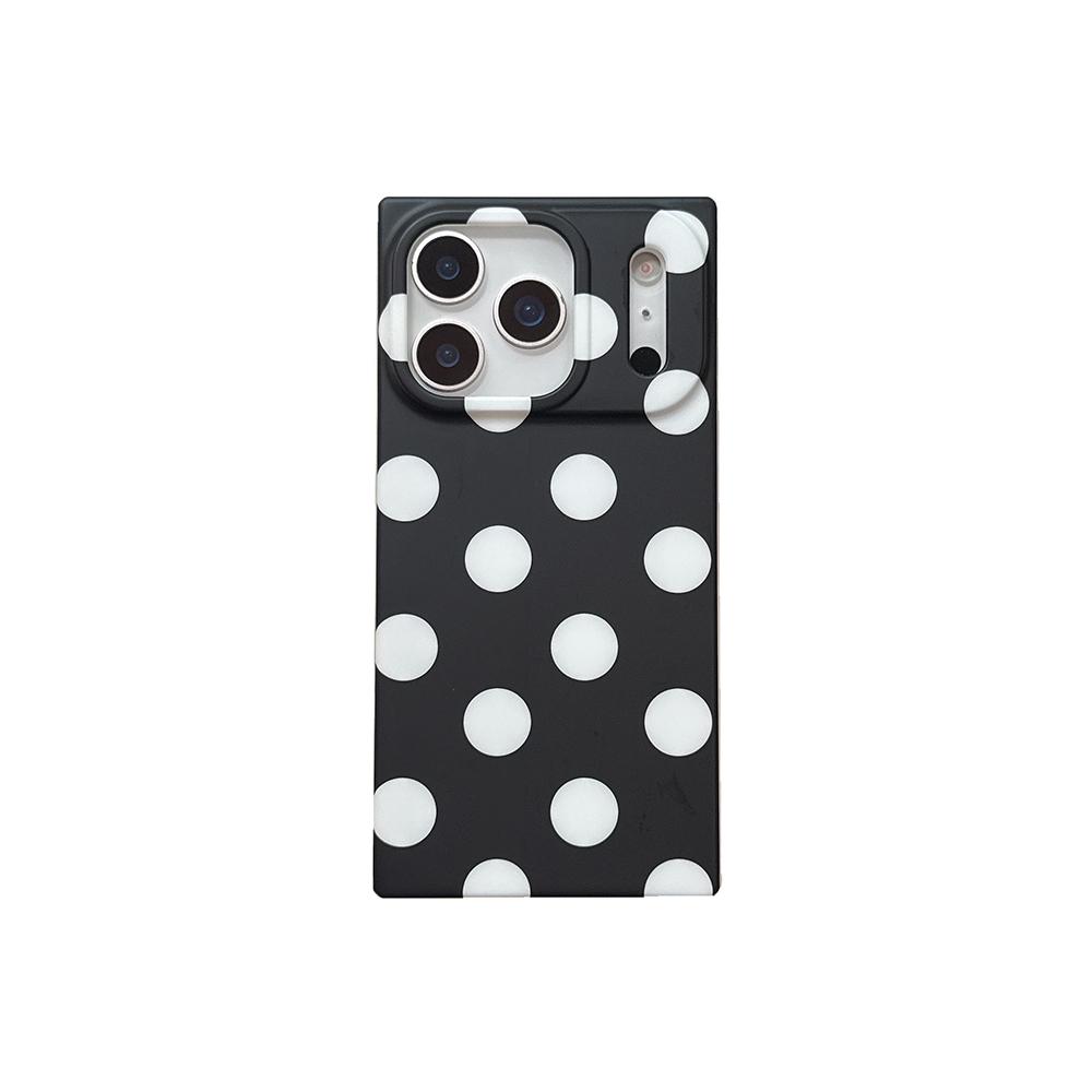 Brief Square Wave Point Pattern Phone Case For iPhone 17 16 15 14 Pro Max Shockproof Soft TPU Back Cover
