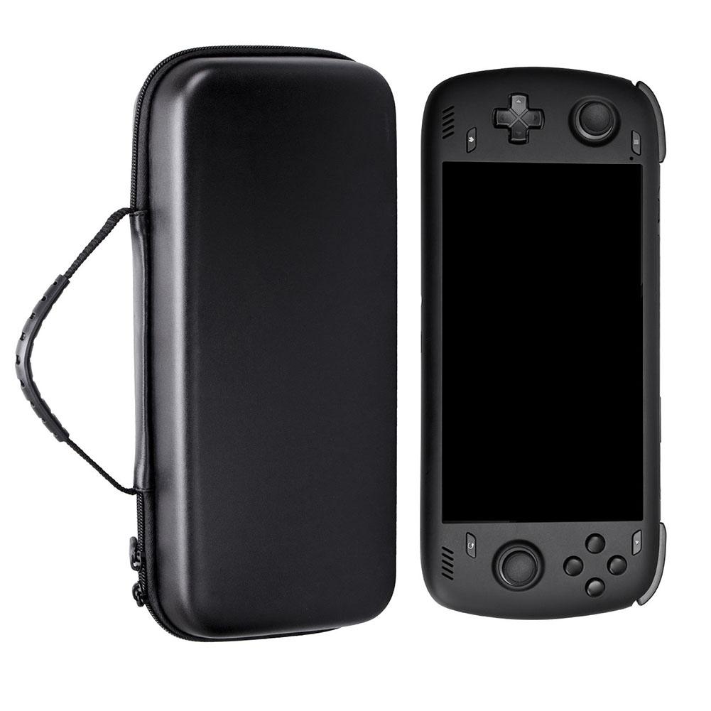 For AYN Odin 2 Portable Black Carry Case Shock-absorbing Waterproof Anti-Scratch EVA Dermatoglyph Game Console Storage Bag