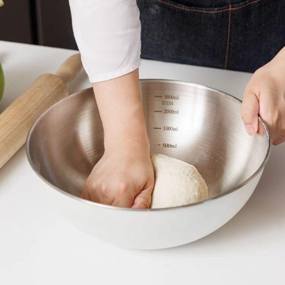 Anti-scalding Salad Mixing Bowl Sets Large Capacity Kitchen Storage Bowls  Salad Making