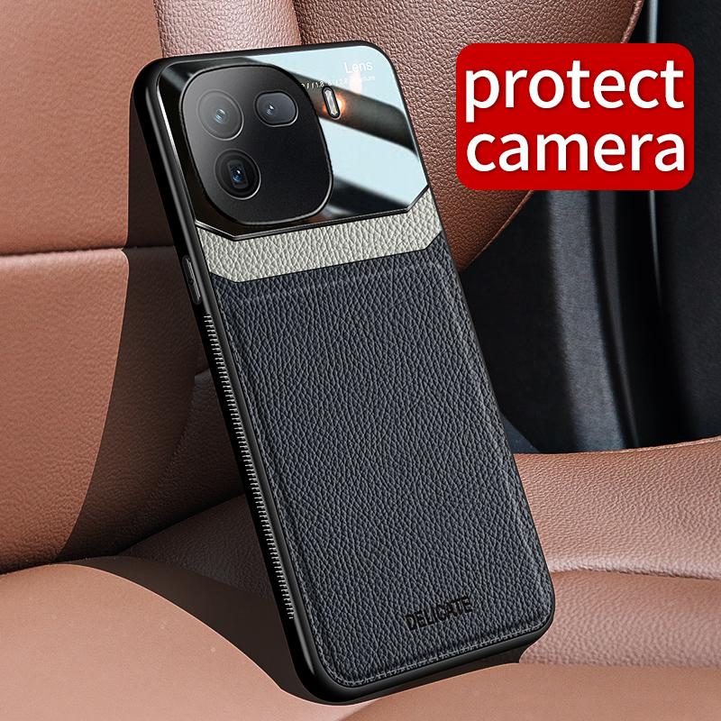 Für Vivo IQOO 12 Pro Handyhüllen Luxus Ledertextur Stoßfeste Hülle Abdeckung Vivo Iqoo 10/Iqoo 11 Pro Rückseite Coque Vivo Iqoo 12