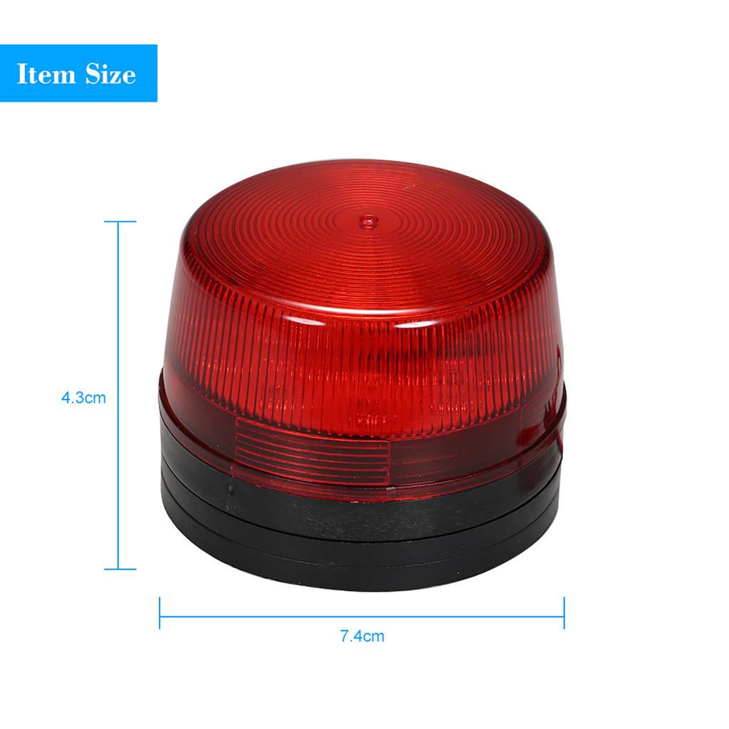 Wired Alarm Strobe Signal   Warning LED Light Flashing Waterproof 12V 120mA Safely Security for Alarm System, Red