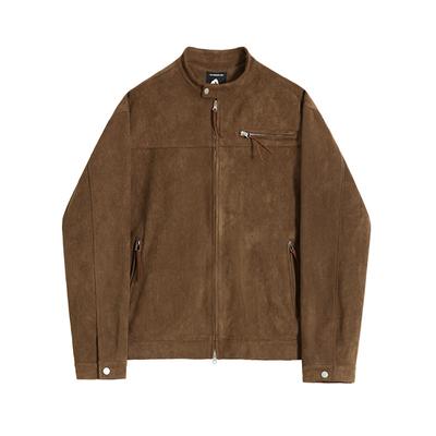 Stehkragen-Kurzjacke für Herren, lockeres Oberteil im koreanischen Stil, trendige Jacke für den Frühling