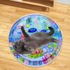 Water Play Mat For Cats Cat Water Pad With Inflatable Pump Pet Cooling Cushion Thickened Baby Crawling Pad For Floor Boredom