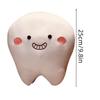 Cute Short Plush Cartoon Tooth Pillow For Kids, Soft And Comfortable On The Sofa