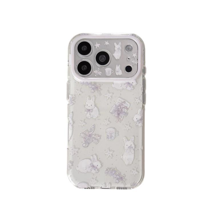 

Purple Floral Rabbit Case for iPhone 15 Pro/16 Pro Max iPhone 16 Pro