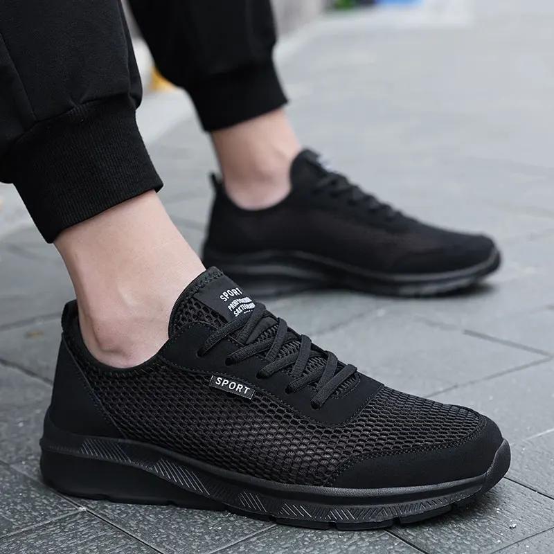 Maedef Men Outdoor Running Shoes High Qulity Flat Wear Resistant Walking Shoes Breathable Summer Shoes For Male Sports Sneakers