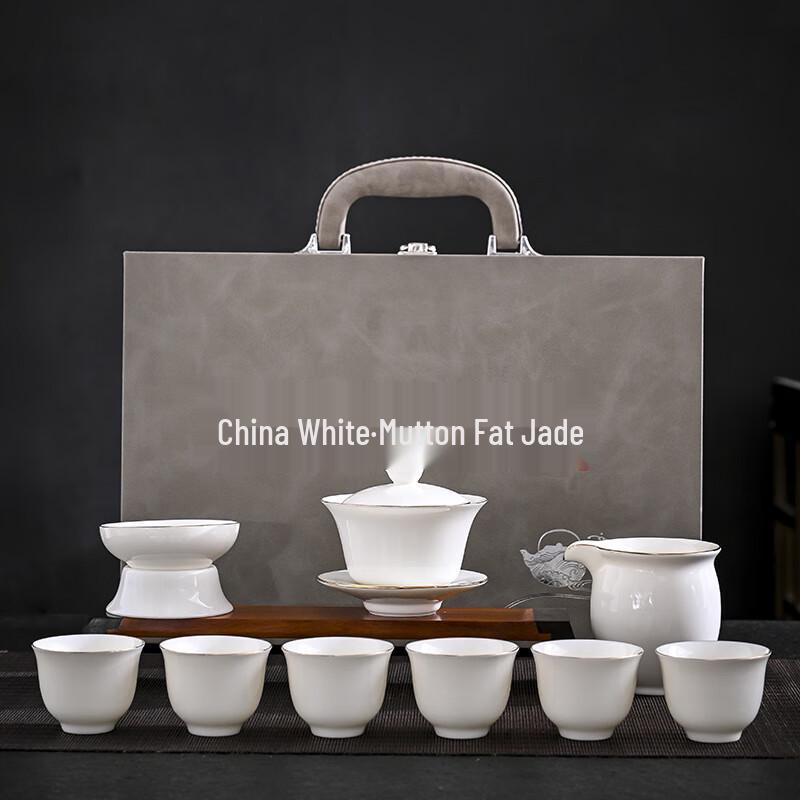 JANLA Dehua White Porcelain Gongfu Tea Set