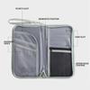 RFID Passport Bag Multifunctional Anti-theft Brush Hand-held Document Bag Travel and Business Ticket Holder Wallet Travel Ticket Storage Bag