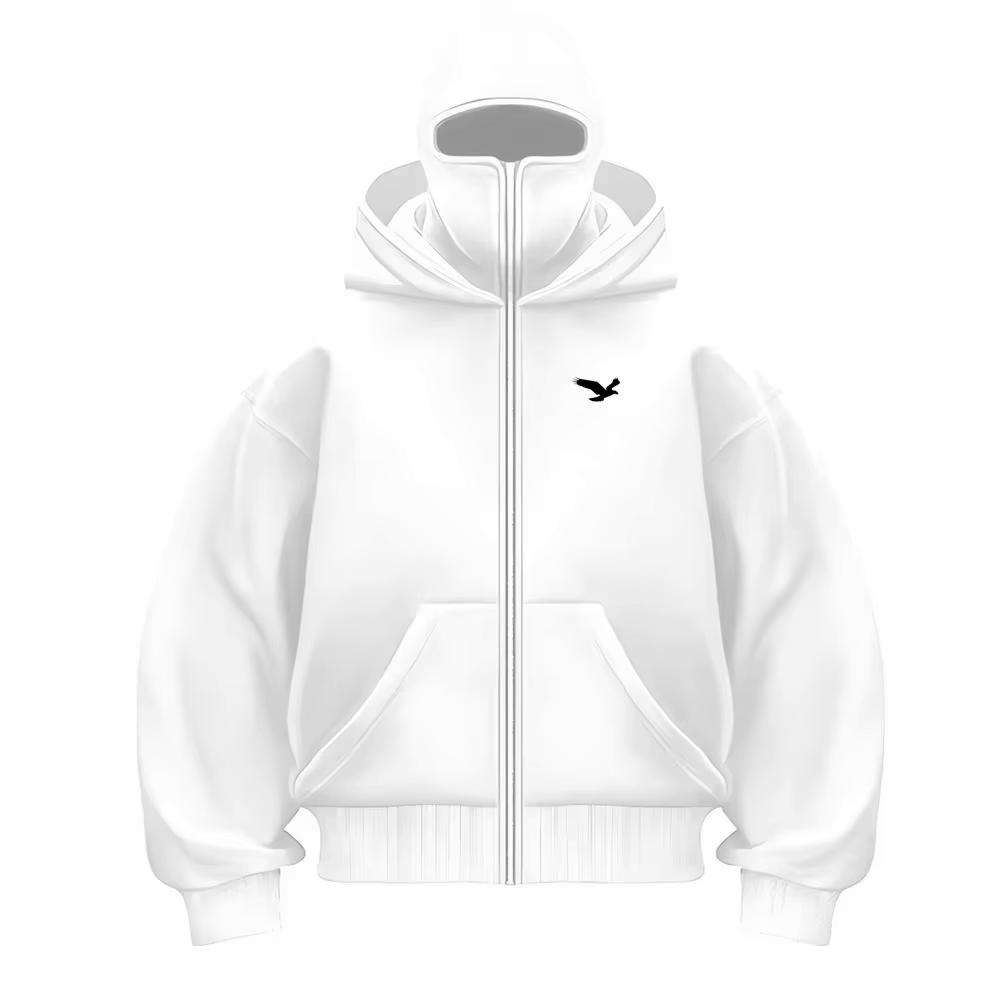 Double Sided Hooded Sweatshirt Jacket for Autumn and Winter