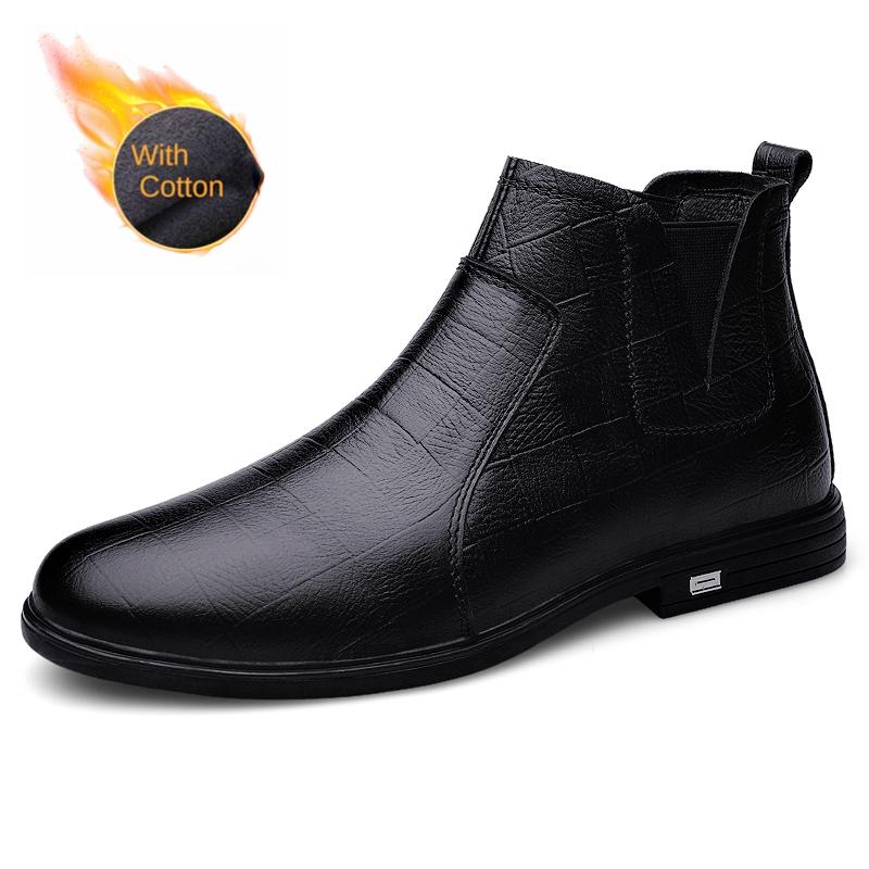 

Модные зимние классические мужские короткие ботинки теплые плюшевые мужские деловые ботинки высокие ботинки женские ботильоны стиль для пары бесплатная доставка 44