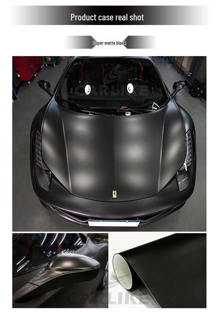 Matte Car Color Change Film & Interior Console Sticker - Personalized Full Body Modification Kit