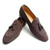 Fashion Elegant Casual Office Shoe Cow Suede Loafers Men Business Daily Wear Professional handmade Top Quality Tassel Retro Slip On Shoe