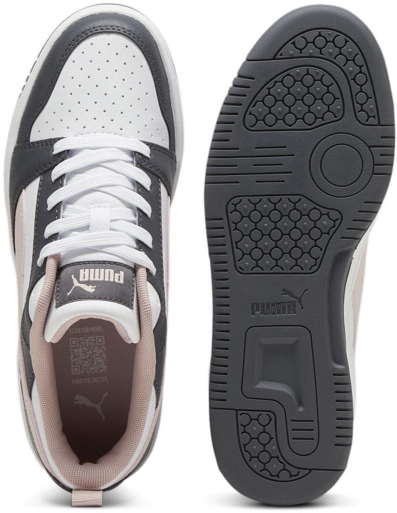 Puma Rebound V6 Low Sneakers In Rich Grey/matte Mist/white
