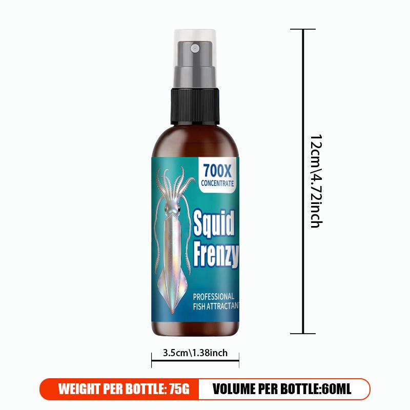 Squid Multi-Effect Fishing Liquid,Specially Designed,Quickly Stimulate Squid Hunger Professional Fishing Liquid Squid Attractant