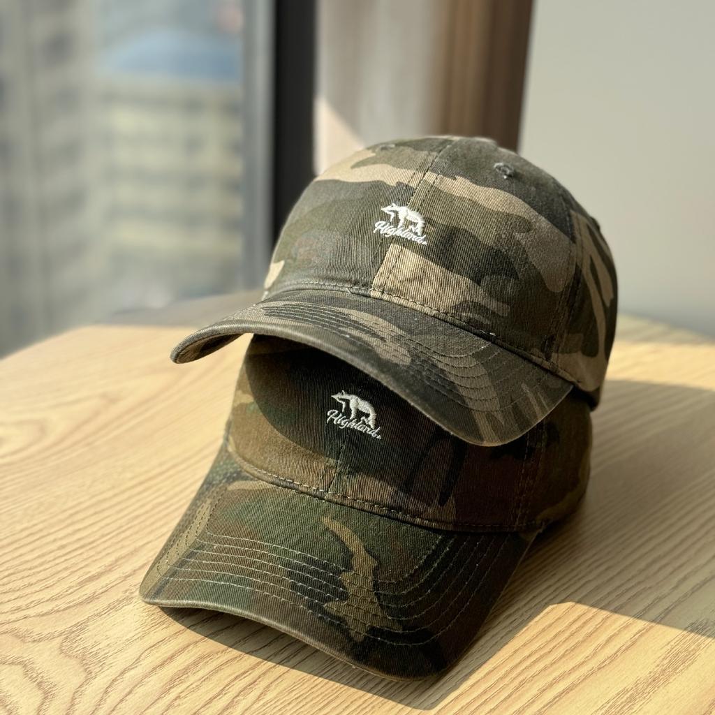 High Street American Camouflage Street Washed Cap Deepened Baseball Cap Men Show Face Small Sun Hat Big Head Circle Tide