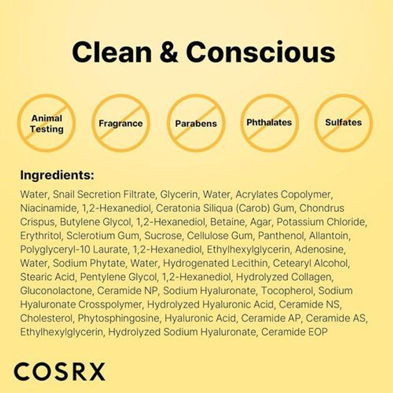 COSRX Advanced Snail Mucin Glass Glow Hydrogel Mask (3ea)