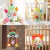 Baby Plush Crab Pull Rope Rattle Carriage Toy With Visual And Grasp Skills For Newborns