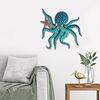 Holz Oktopus Wanddekoration See Strandhaus Badezimmer Ozean Wandkunst Küsten Nautisch Meerestier Hängendes Ornament
