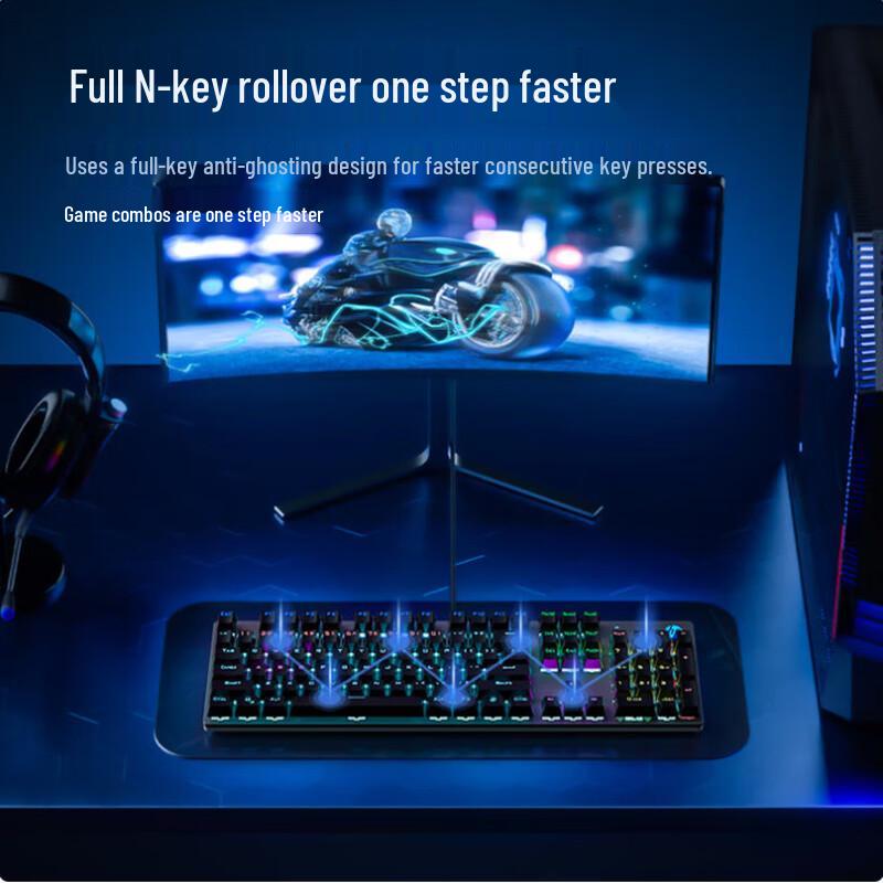 HP GK400F Backlit Mechanical Gaming Keyboard