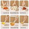 Silicone Handle Dish Gripper Non-Slip 2-in-1  Bowl  Clip Pot Holder Clamp  for Baking Cooking