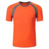 Kids Boys Quick-drying Clothing Short Sleeve Round Neckline Patchwork Style Breathable Sport Top