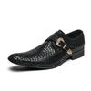 New Fashion Men Dress Shoes Personality Trend Paty Leather Wedding Shoes Men Flats Leather Oxfords Shoes