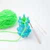 Professional Knit Spool Looms with Wool Set Cord Rope Knitting Weaving Tool with Colorful Wool 6-color/8-color Durable
