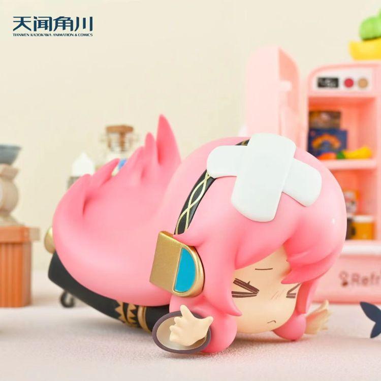 Hatsune Miku Animation Game Peripheral Toys Fall Over Q-Version Anime Figures Action Model Collection Kaito Meiko Lin Len Luka