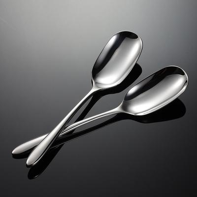 Cuillère de partage pour mangue en acier inoxydable 304 poli miroir ménage cuillère masculine lourde hôtel vaisselle occidentale