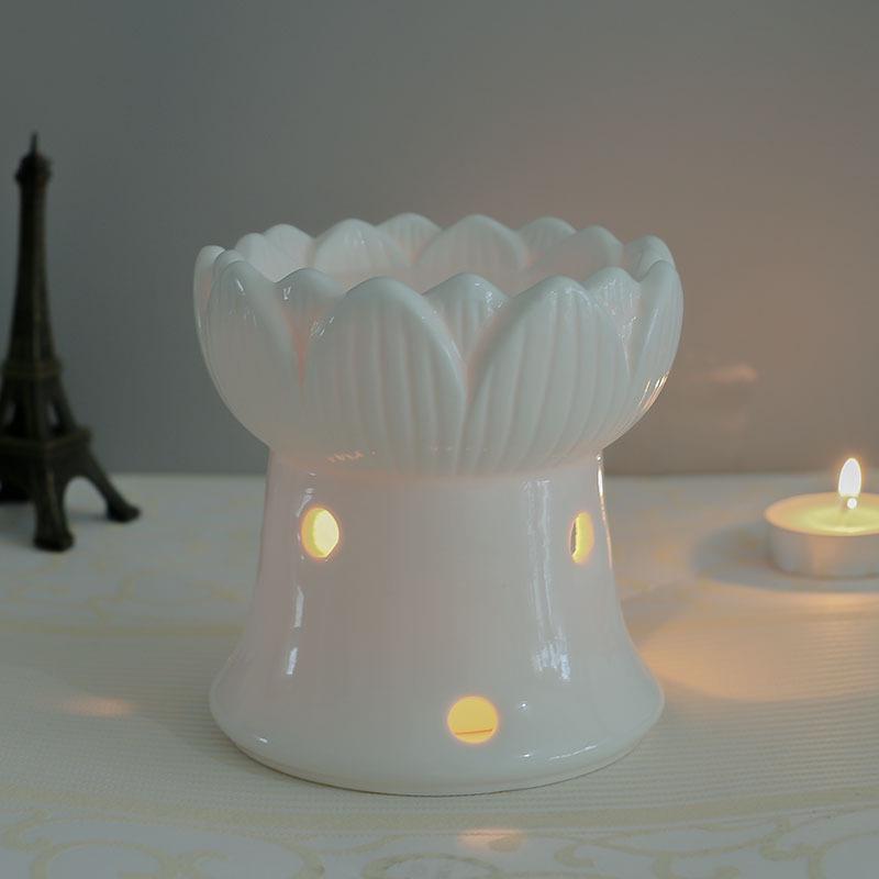 Ceramic Aromatherapy Lamp: Indoor Essential Oil Burner for Home or Spa
