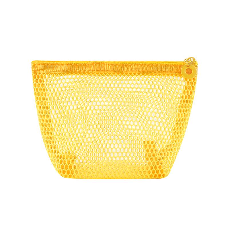 Dopamine Color Mesh Tofu Makeup Bag: Compact Lipstick & Sanitary Pad Storage