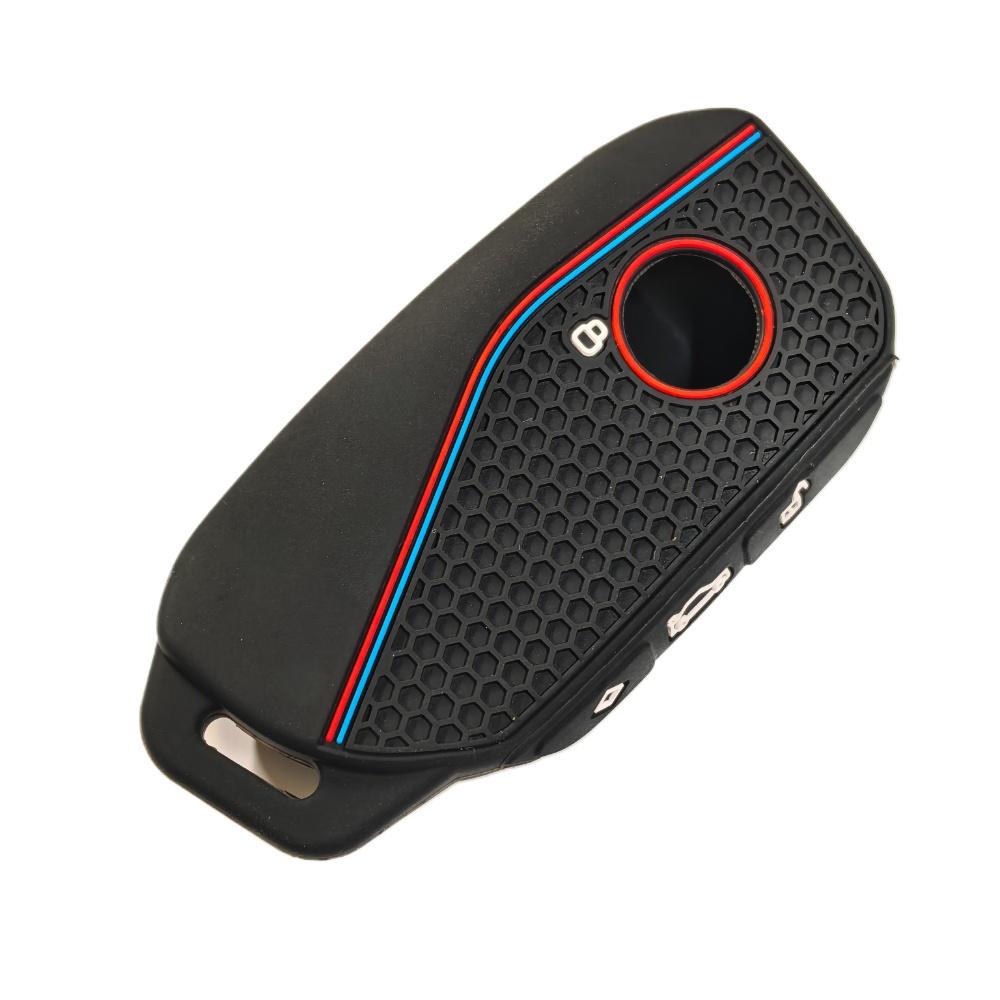 Silicone Holder Key Cover Accsesories Car Key Case Keychain For Bmw Series 7 735I 740Li X7 X1 U11 I7 G07 Lci Xm