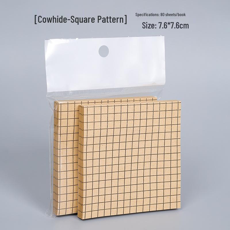 Creative Minimalist Sticky Notes: Strong Adhesion, Tear-Free, Portable Notebook for Students & Office Use