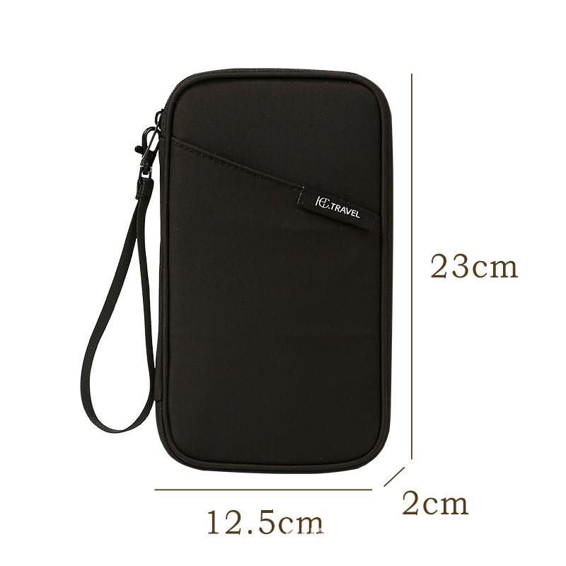 T400 Travel Document Organizer With Oxford Cloth For Airport And Trip Storage