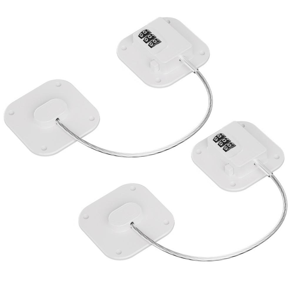 2Pcs 3-digit Baby Safety Password Lock Multi-Functional Window Password Lock  Home Security