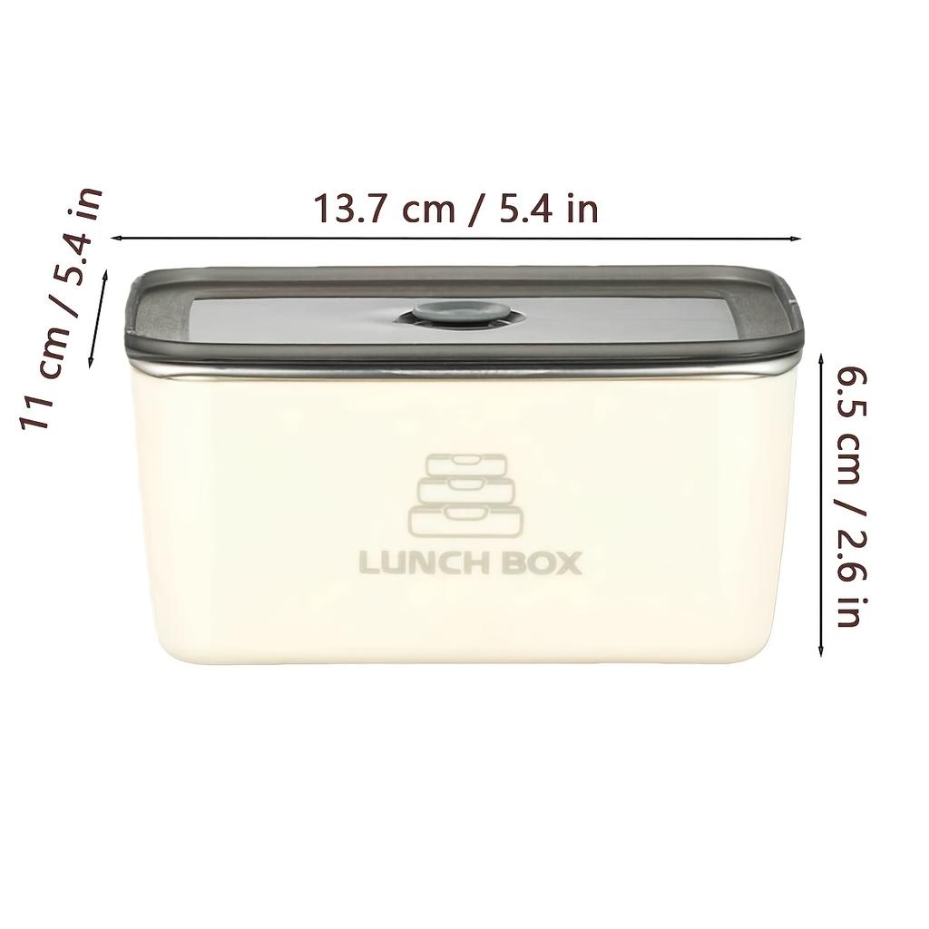 304 Stainless Steel Food Storage Container with Clip on Lid - Microwave and Dishwasher Safe Leak Proof Lunch Box