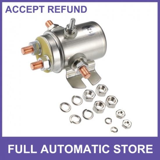 Single Starter Relay Solenoid for Various Winch Motors Golf Cart Universal