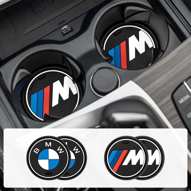 Adesivo per Auto Caldo 2025 M Power Sottobicchieri per Auto in Silicone Antiscivolo Tappetino per Tazza d'Acqua per BMW X1 X2 X3 X5 X4 X6 X7 G30 G20 G32 G11 G12 F40