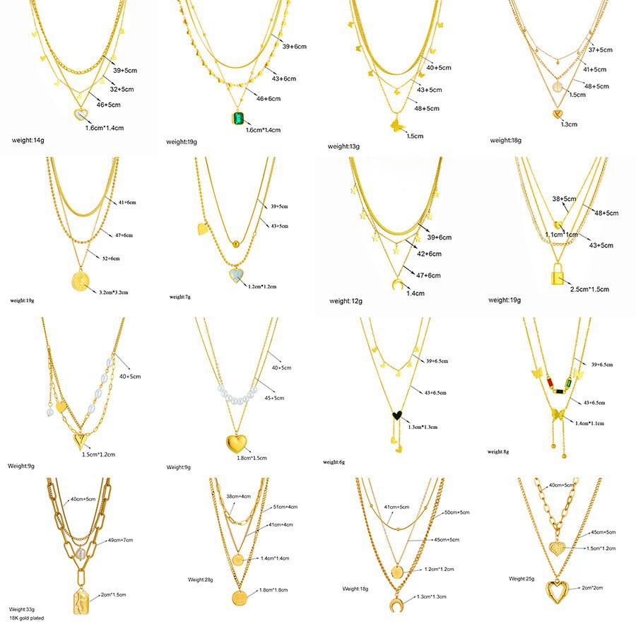 Retro Gold-Plated Double-Layer Butterfly and Pearl Pendant Necklace
