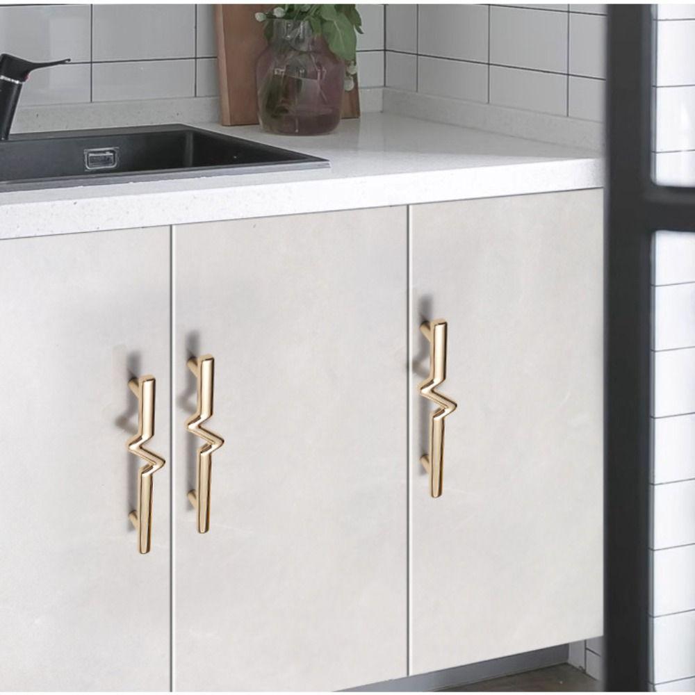 2pcs Modern Cabinet Handles Simple Drawer and Cabinet Drawer Knobs  Wardrobe Doors