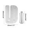 Leather Traction Board DIY Practical Cutting Ruler Stainless Steel Hand Tools Leather Cutting Auxiliary Accessories Auxiliary