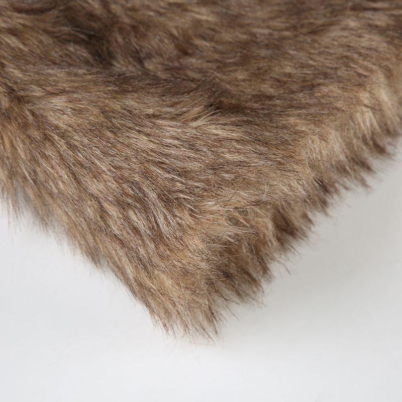 Fashion Fur Patchwork Leather Skirt Women's Short Low Waist Slim Fit Hot Girl Hip Skirt
