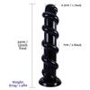 PVC Threaded Anal Plug Vaginal Massage Stick Deep Anal Expansion Masturbator Fisting Gay Sex Toys Realistic Dick