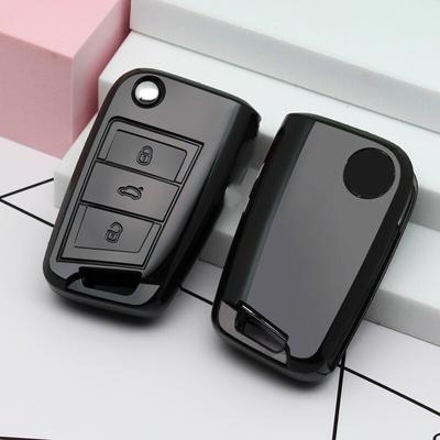 Kwaliteit TPu Autosleutel Beschermhoes Shell Fob voor Volkswagen VW Golf 7 Mk7 Skoda Octavia A7 voor SEAT Leon Ibiza 3 Auto-styling